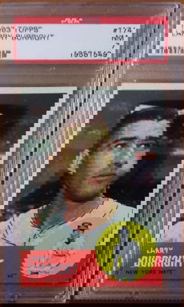 1963 Topps #174 Larry Burright PSA 7 TOUGH!