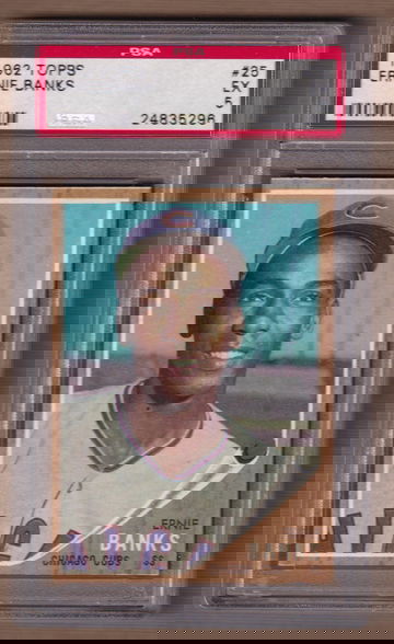 1962 Topps #25 Ernie Banks PSA 5