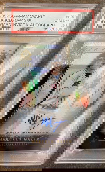 2021 Bowman Draft Marcelo Mayer Invicta Autograph PSA 10