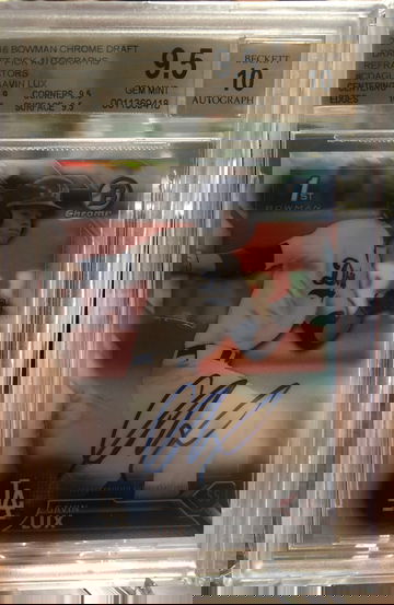 2016 Bowman Chrome Draft Refractor Auto /499 Gavin Lux