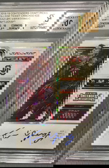 2018 contenders draft picks college ticket cracked ice signature variations Trae young 16/23 bgs 10 ship from HK