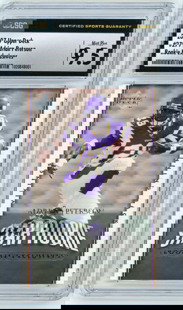 ADRIAN PETERSON 2007 Upper Deck Rookie Exclusives Star Rookie #279 CSG 9.5