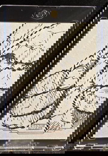2025 Topps Marvel Studios Chrome  Sketch  THE THING  by Gary Shipman  AUTO   1/1