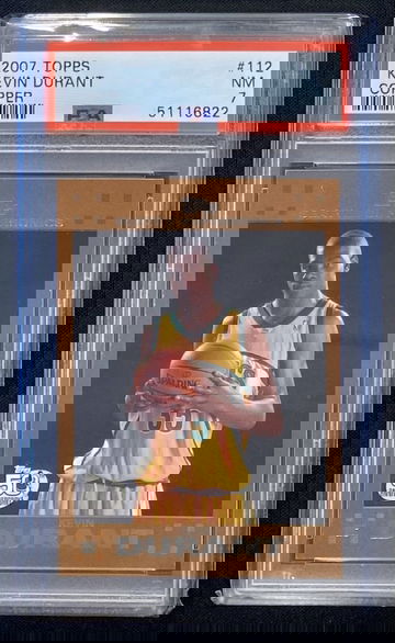 2007 Topps #112 Kevin Durant Copper #25/50 PSA 7!