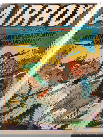 1951 Hillman Publications Airboy Comics Golden Age Vol #7 #12 VG++ Beautiful Cover