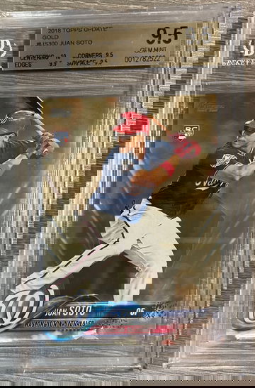2018 Topps Juan Soto Gold BGS 9.5 True Gem Plus