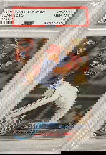 2018 Topps Chrome Update Juan Soto PSA 10