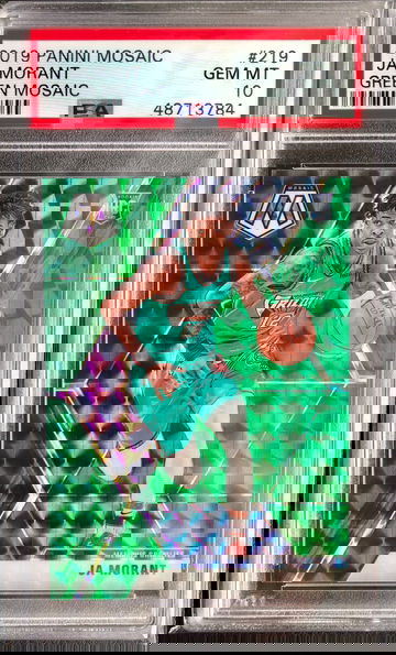 2019-20 Panini Mosaic JA MORANT Green Mosaic