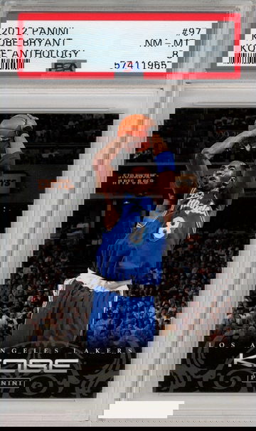 2012 PANINI KOBE BRYANT #97 LOS ANGELES LAKERS HOF KOBE ANTHOLOGY PSA 8 NM-MT