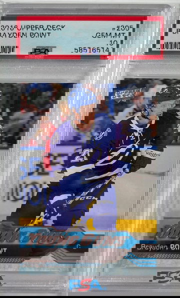 2016 Upper Deck Brayden Point RC Young Guns Rookie Card PSA 10 Gem Mint