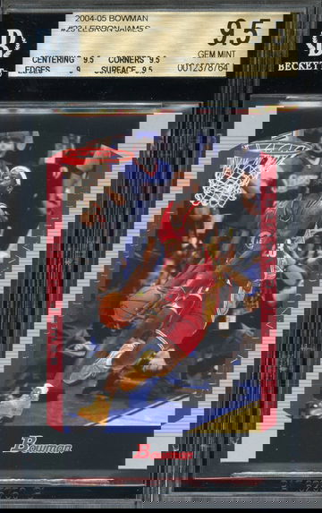 2004 Bowman #23 LeBron James BGS 9.5 Gem Mint