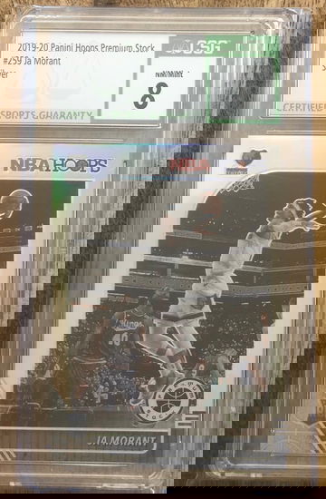 2019-20 Ja Morant Hoops Premium Silver RC - CSG 8