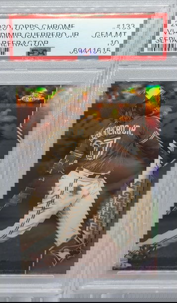 2020 Topps Chrome #133 Vladimir Guerrero Jr RC Sephia Refractor PSA 10