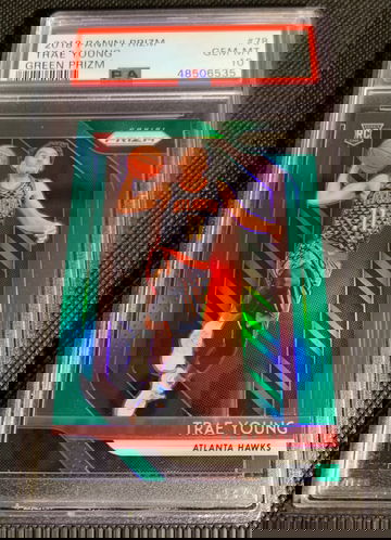 2018 Prizm Trae Young Green PSA 10