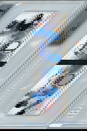 2014 TOPPS TIER ONE M RIVERA J POSADA#TODARMJ DUAL AUTO RELICS 9 OF 10 BGS 9 MT