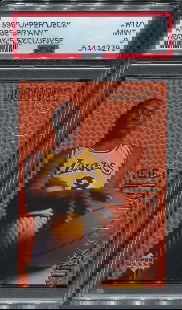 Kobe Bryant RC 1996-97 Upper Deck #R10 Rookie Exclusives HOF Lakers PSA 9