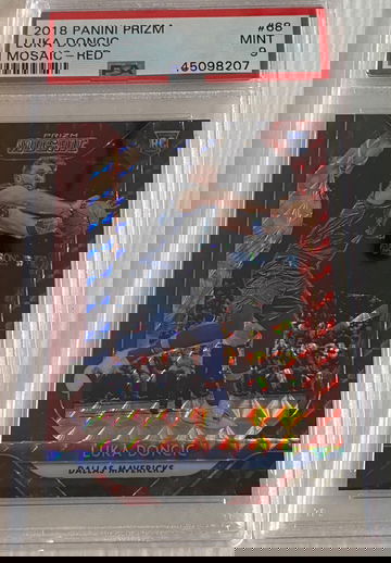 2018-19 Prizm Mosaic Red Luka Doncic