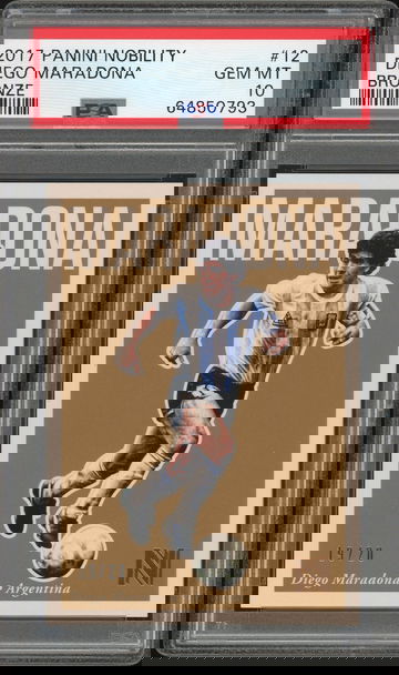 2017 Panini Nobility Bronze /20 Diego Maradona PSA 10