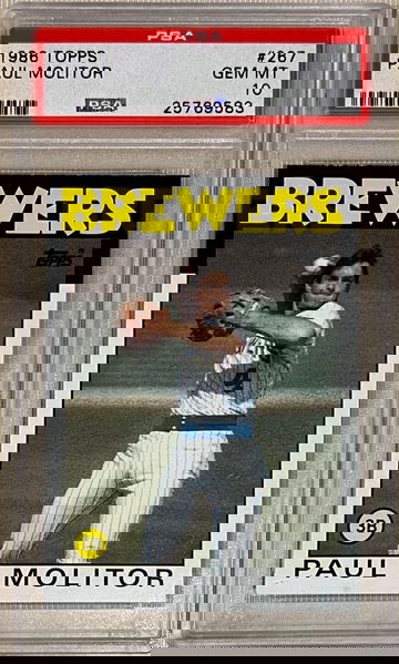 1986 Topps #267 Paul Molitor PSA 10