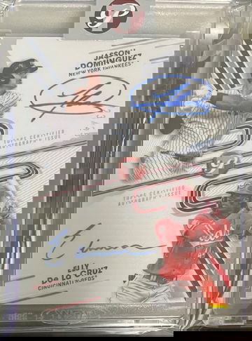 2024 Topps Pristine Dual Auto Jasson Dominguez Elly De La Cruz #PPDA-DD Rookie RC /25