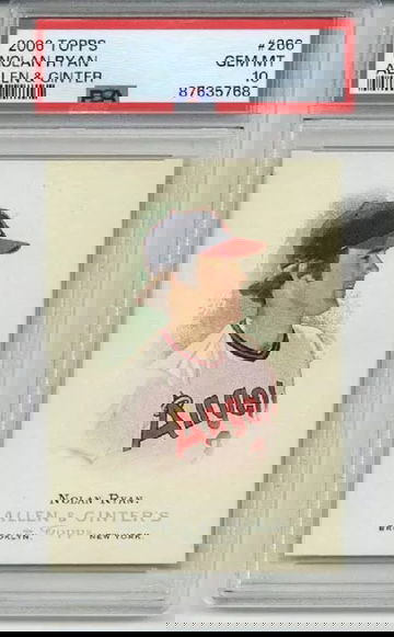 2006 TOPPS ALLEN & GINTER #266 NOLAN RYAN CALIFORNIA ANGELS PSA 10 RARE