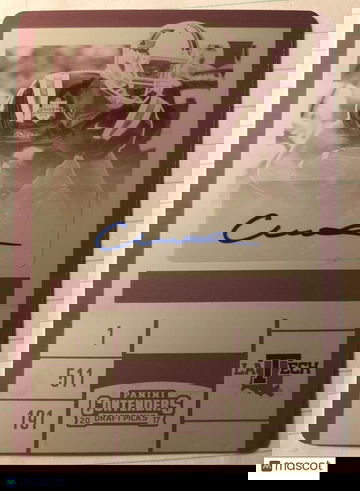 2017 Contenders Draft Picks CARLOS HENDERSON Plate Auto 1/1 LA Tech Bulldogs