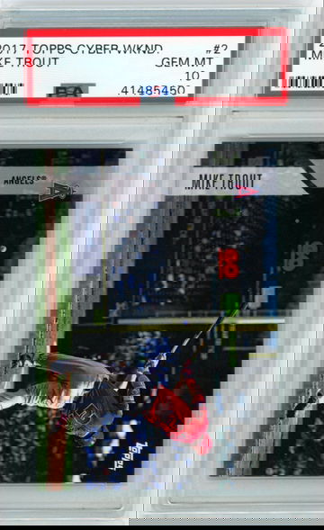 2017 Topps Cyber Weekend #2 Mike Trout PSA 10 GEM MINT!