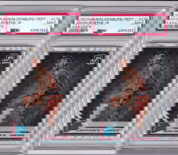 Lot of 2 2019 Donruss Optic Fanatics Kevin Porter Jr PSA 9