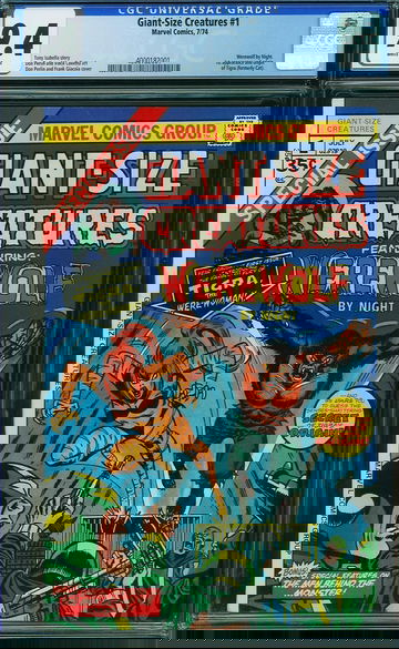 GIANT-SIZE CREATURES #1, CGC 9.4 NM