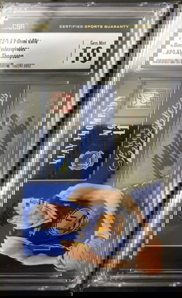 2012 panini Elite Rookie Inscriptions #80 Klay Thompson RC auto csg10