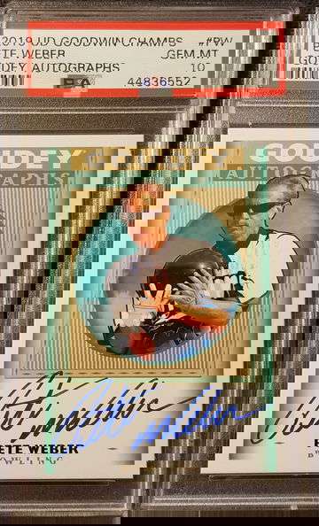 2019 Upper Deck Goodwin Champs Pete Weber Autograph PSA 10