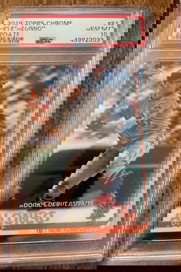 2019 Topps Chrome Update Rookie Debut #52 Pete Alonso PSA 10
