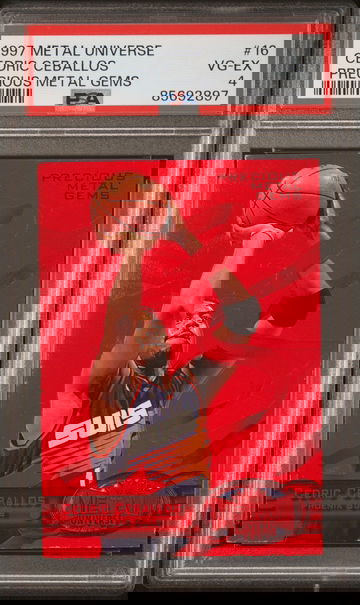 Cedric Ceballos 1997 Metal Universe Precious Metal Gems /100 PSA 4