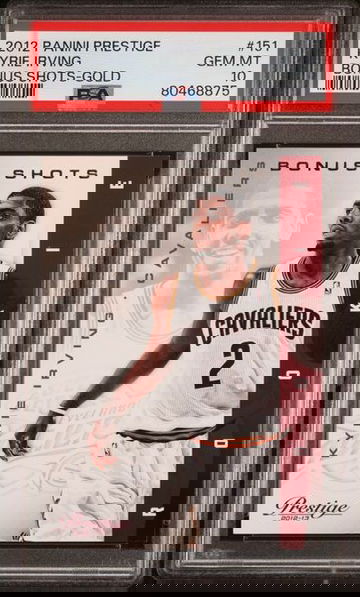 2012 Panini Prestige Kyire Irving Bonus Shots Gold #/249 #151 PSA 10 [BK-2A.38]