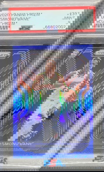 2020-21 Panini Prizm Desmond Bane Rookie Blue Prizm PSA 9 Mint