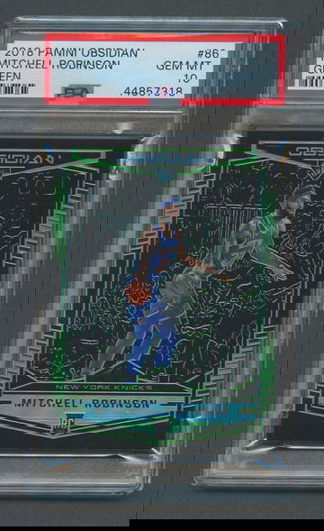 2018 Obsidian Green /15 MITCHELL ROBINSON RC #86 PSA 10 GEM MT Rookie