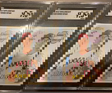 (2) 2018 Topps Heritage #600 Shohei Ohtani Rookie Cards SGC 9.5! 2 Card Lot!