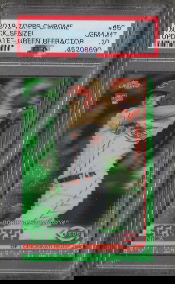 2019 Topps Chrome Nick Senzel Green # 21/99 PSA 10