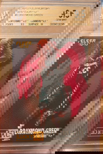 2012 Fleer Retro Draymond Green 96-97 Lucky 13 Rookie BGS 9.5