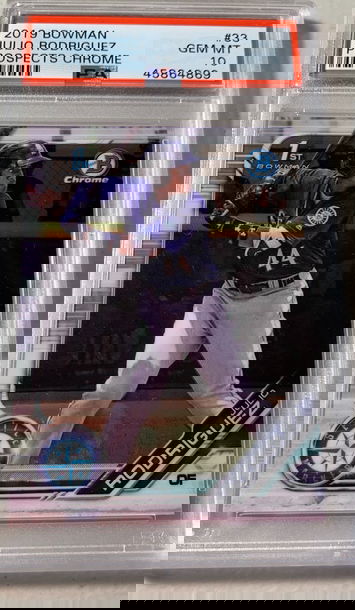 2019 Bowman Chrome Julio Rodriguez PSA 10