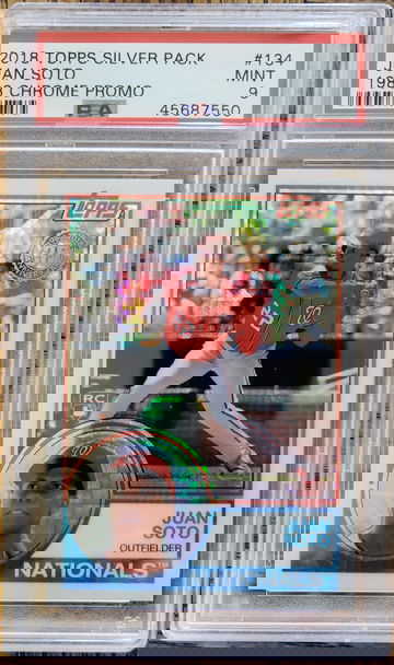 2018 Topps Update 1983 Chrome Juan Soto RC PSA 9