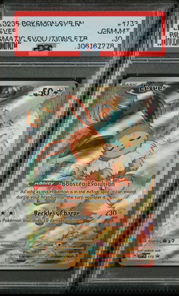 2025 Pokemon Eevee 173 Prismatic Evolutions Promo PSA 10