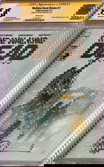 Walking Dead Deluxe #7 Moore Cover CGC 9.8 Signed by Charlie Adlard