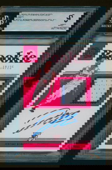 2018-19 Panini Encased Jerome Robinson Red Jersey Auto BGS 9 (mf)