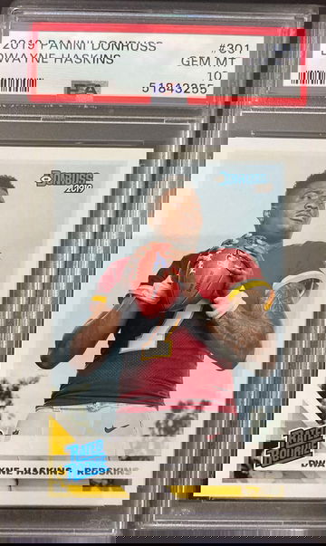 2019 donruss dwayne haskins psa 10