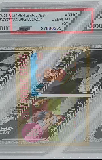 2017 Topps Heritage #314 Robby Scott Andrew Benintendi RC Rookie PSA 10 GEM MINT