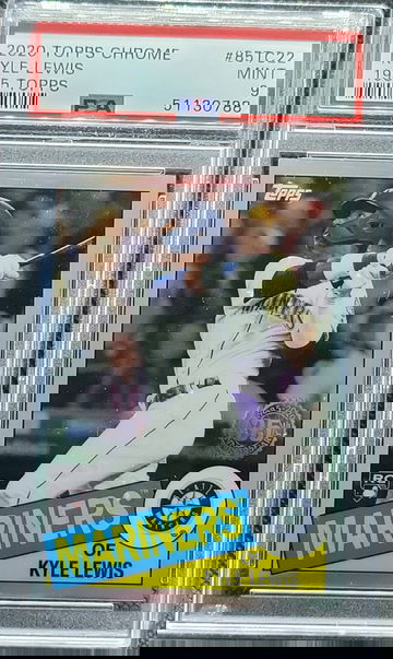 2020 Topps Chrome 1985 #85TC22 Kyle Lewis Rookie RC PSA 9 Seattle Mariners