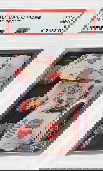 2012 Topps Chrome #144 Mike Trout PSA 9