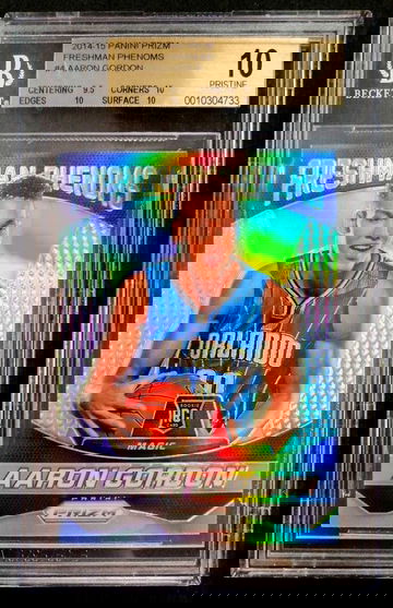 2014-15 Prizm Freshman Phemons Silver Aaron Gordon ROOKIE RC BGS 10 POP 2 - DHL Express Air with Tracking from Overseas