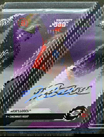 NICK LODOLO 2020 Bowman Next Prospect Pool PURPLE AUTO 8/25